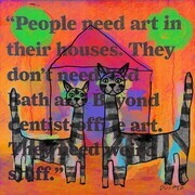 DUCOTE, House Cats with Attitude, digital painting SOLD