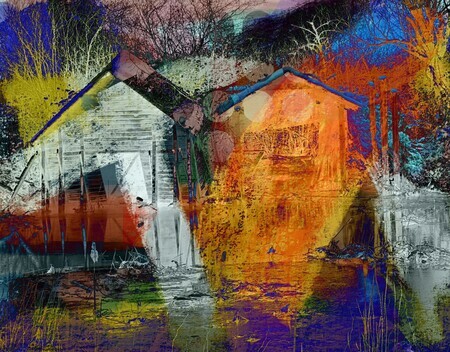 DUCOTE, Riffing on Finn Slough, digital painting, limited edition (10) available