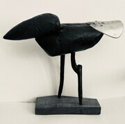 DUCOTE, Strutting Corvid, wood and found objects SOLD