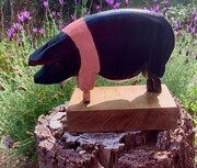 DUCOTE, This Little Piggy II, wood, paint, leather available