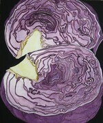 Purple Cabbage, Halved  SOLD